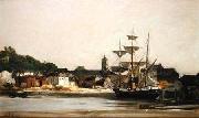 The Harbour at Honfleur Charles-Francois Daubigny